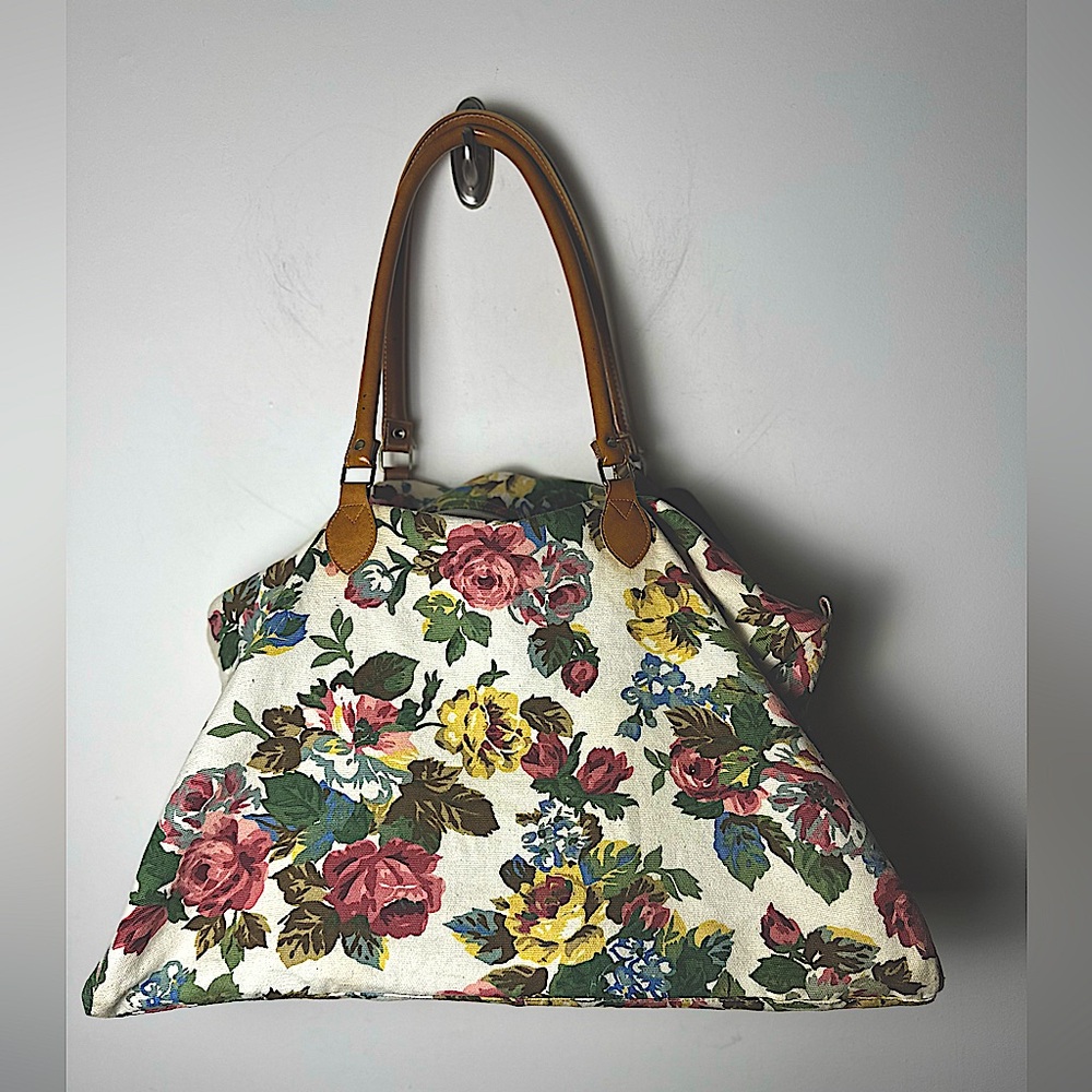 CARPETBAGS OF AMERICA Vintage 90s Women’s Floral Weekender Overnight Travel Bag
